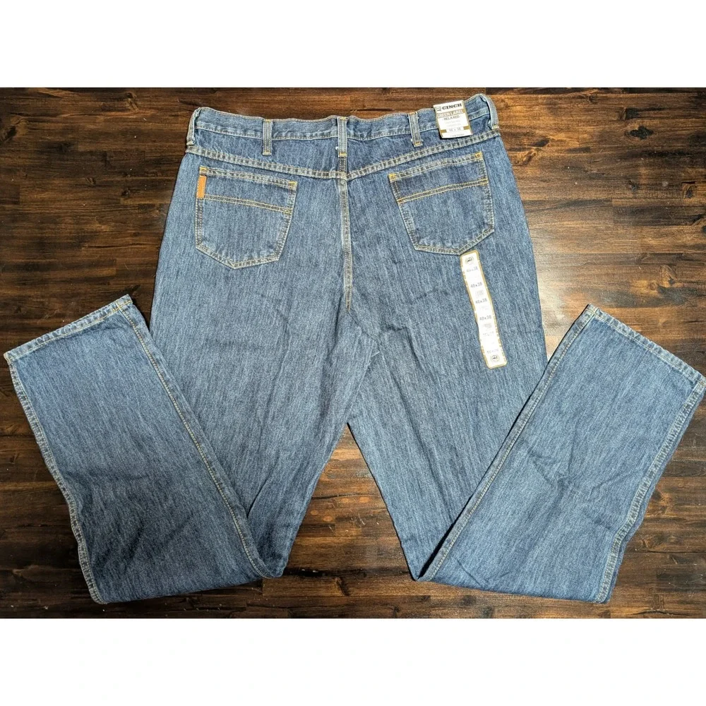Cinch Green Label Relaxed Fit Jeans Mens 40x38 Tapered Leg Indigo MB90530002